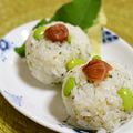 taruママ's cooksnap of when they made お茶漬け風　梅ワサビおにぎり.