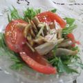 miyuki12's cooksnap of when they made 水菜、トマト、ごぼうサラダ.