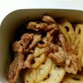 まこちゅ～'s cooksnap of when they made 豚コマとレンコンのきんぴら.