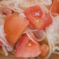 お腹がぐう's cooksnap of when they made 新玉とトマトのすし酢サラダ.
