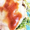 シナニコ's cooksnap of when they made 水菜と納豆の魚焼きグリルでチーズのせ焼き.