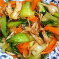 こつぶたん's cooksnap of when they made チンゲン菜と舞茸のオイスターソース炒め.