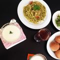 ヒミユ's cooksnap of when they made 『本格』鶏肉のジェノベーゼクリームパスタ.