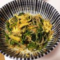 夕飯は６時です's cooksnap of when they made ■糖質制限ほうれん草もやし卵簡単ごまあえ.