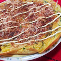 みゅうさまだ's cooksnap of when they made 簡単！長ネギとチーズと納豆のお好み焼き.