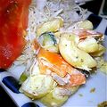 Mirey's cooksnap of when they made 巻き寿司の残り物で！マカロニサラダ.