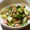 misacat82's cooksnap of when they made ☆キャベツと魚肉ソーセージの塩昆布炒め☆.