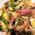 つんたゃん's cooksnap of when they made ベーコンとしめじとほうれん草のバター炒め.