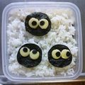りさよとうみ's cooksnap of when they made ❀パパ弁に❀簡単まっくろくろすけ弁.