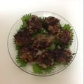 chopp's cooksnap of when they made 蓮根×きくらげ☆でモチモチつくね焼き♪.