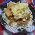 minhira's cooksnap of when they made 揚げないチキン南蛮丼♡.