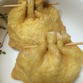 2ki2ki's cooksnap of when they made 油揚げでたまごきんちゃく♪.