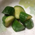 kyokoha's cooksnap of when they made ゴマ油とポン酢できゅうりの和え物.