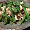 ライオンのスキッピィ's cooksnap of when they made 豚肉とインゲンの豆板醤炒め.
