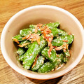 てらよう's cooksnap of when they made スナップエンドウと桜えびの胡麻マヨ和え.