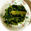 まつひろみ's cooksnap of when they made 簡単☆春菊とほうれん草のごま和え♪.