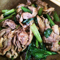 ChimakiK's cooksnap of when they made 小松菜と豚の塩麹炒め.