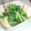 しゅんぺいのママ's cooksnap of when they made 菜の花の大葉にんにく醤油和え.