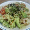 利根川's cooksnap of when they made アボカド♪トマトのスパ.