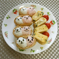 puniＫ's cooksnap of when they made キャラ弁♥お稲荷さん♡.