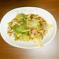 りはるた's cooksnap of when they made 豚＋レタス＋しめじのポン酢炒め.