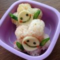 minch＊＊'s cooksnap of when they made 簡単☆キャラ弁☆お花畑のお弁当♪.