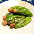 シャンプーハット's cooksnap of when they made ししとうのウインナー詰め.