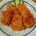きのこの街's cooksnap of when they made なるとのチーズ挟みフライ.