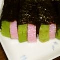 gracias05's cooksnap of when they made アボカドとかまぼこの海苔巻き.