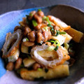wave0073's cooksnap of when they made 油揚げ・竹輪・納豆の和え物.
