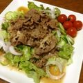 雪tomi's cooksnap of when they made お野菜たっぷり♡牛薄切りのタレしゃぶのっけ.