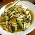 豆乳pudding's cooksnap of when they made 揚げ茄子と厚揚げのきのこあんかけ.