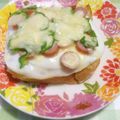 みんとこ's cooksnap of when they made 好きなものを乗せるだけ☆ピザトースト.
