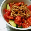 マッピ～'s cooksnap of when they made 混ぜるだけ☆トマトとキュウリの納豆サラダ.