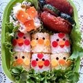 vivian☆'s cooksnap of when they made 簡単！キャラ弁当♪俵ヒヨコ&ニワトリ☆.