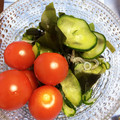 あきやまむ's cooksnap of when they made わかめ、きゅうり、じゃこの酢の物.