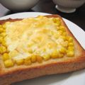 creo's cooksnap of when they made 屋台風！？焼きもろこしチーズトースト♫♬.