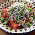 YUKIKI☆'s cooksnap of when they made トマトとしらすのサラダ.