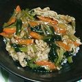 ☆ﾁｬｯﾋﾟ☆'s cooksnap of when they made 野菜たっぷり☆小松菜と豚もやし丼☆.