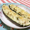 赤い電話's cooksnap of when they made ズッキーニボート.
