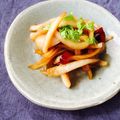 yokoymiiii's cooksnap of when they made 大根ピールのきんぴら.