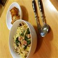 あんみ6021's cooksnap of when they made ほうれん草としめじのクリームパスタ.