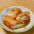 くりつきママ's cooksnap of when they made じゃがいも・ハム・チーズの春巻き.