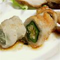 Koare's cooksnap of when they made オクラとシソの豚バラ巻き.