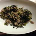 inomariri's cooksnap of when they made 塩麹豚ひき肉と大根の葉のそぼろ.