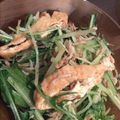 食道楽ing's cooksnap of when they made 水菜と油揚げのじゃこ炒め.
