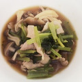 ra_ma's cooksnap of when they made ☆小松菜と豚肉としめじの煮浸し☆.