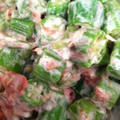 KSTake's cooksnap of when they made ★オクラの梅マヨ和え★.