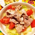 リラシャン's cooksnap of when they made さっぱり☆ゆで豚とキャベツのサラダ.