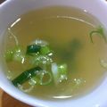 おたんじょうびけーき's cooksnap of when they made ねぎのウェイパーのスープ.